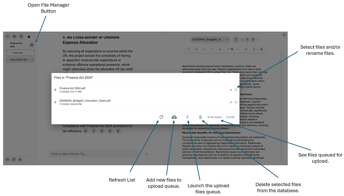 NeuroVecta login page showing sign-in button in navigation