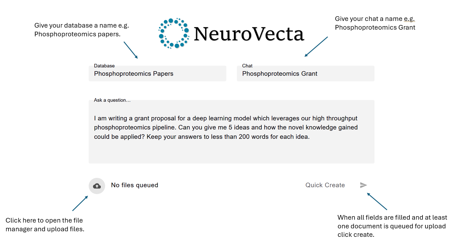 NeuroVecta login page showing sign-in button in navigation
